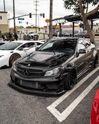 Mercedes W204 C63 Carbon Fiber Hood With Transparent Glass