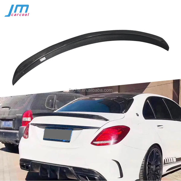 Mercedes W205 C Class Trunk Spoiler - Real Carbon Fiber