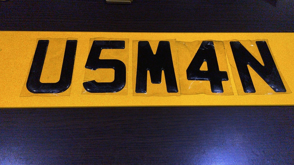 3D Gel Number Plates