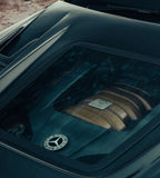 Mercedes W204 C63 Carbon Fiber Hood With Transparent Glass