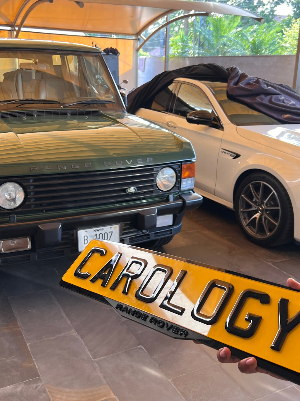 Range Rover Number Plate Frame