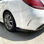 Mercedes W205 C Class Canards - Carbon Fiber (Dip)