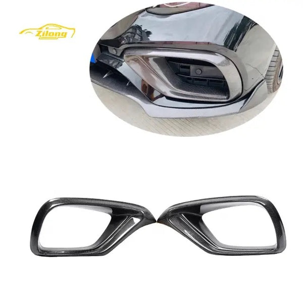 Mercedes W205 C Class Front Vents Cover - Original Carbon Fiber