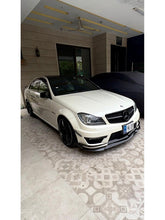 Mercedes W204 C Class Front Lip V4 - Carbon Fiber