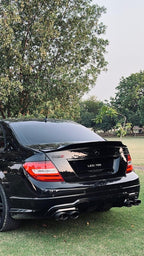 Mercedes W204 C Class Diffuser - Gloss Black 2012-2014