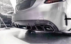 Mercedes W205 C Class Diffuser V2 - Original Carbon Fiber