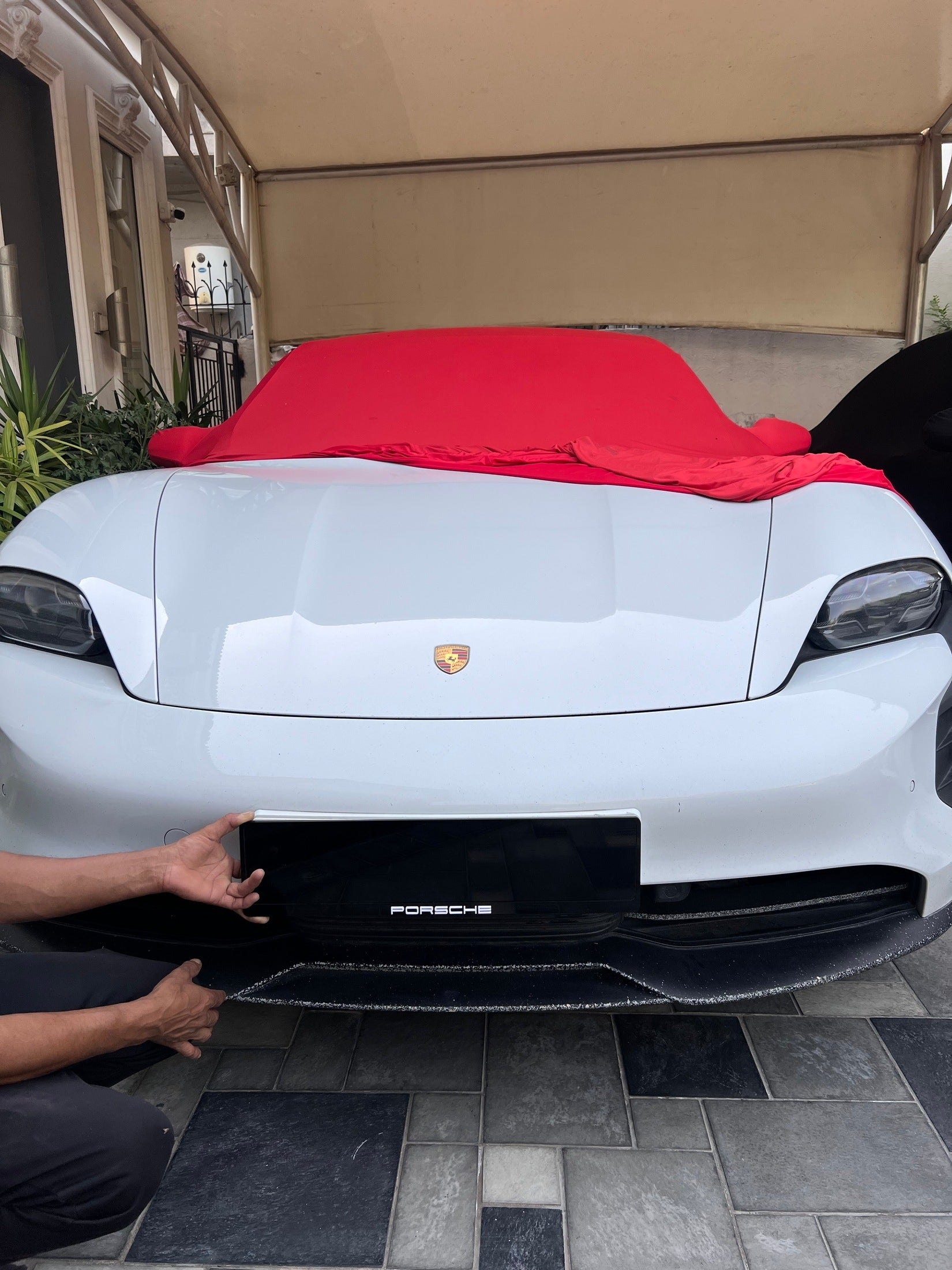 Porsche Number Plate Frame