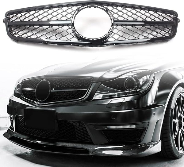 Mercedes-Benz W204 C Class Gloss Black Grill