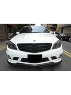 Mercedes W204 C Class Front Lip V2 - Carbon Fiber