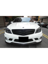 Mercedes W204 C Class Front Lip V2 - Carbon Fiber