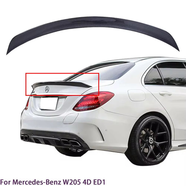 Mercedes W205 Lip Spoiler - Carbon fiber