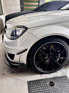 Mercedes W204 C Class Front Lip V4 - Carbon Fiber