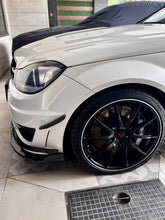 Mercedes W204 C Class Front Lip V4 - Carbon Fiber