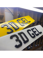 3D Gel Number Plates