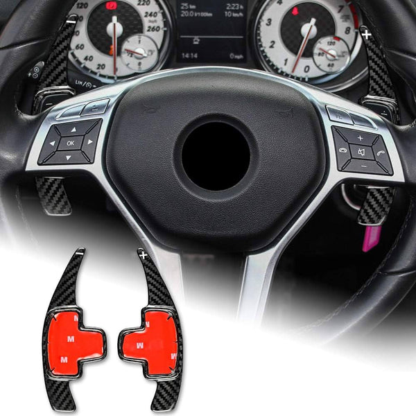 Mercedes W204 C Class Paddle Shifter Extenders - Carbon Fibre