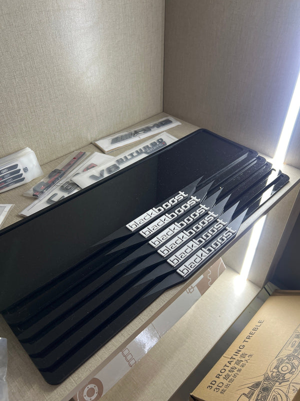 Blackboost number plate frame