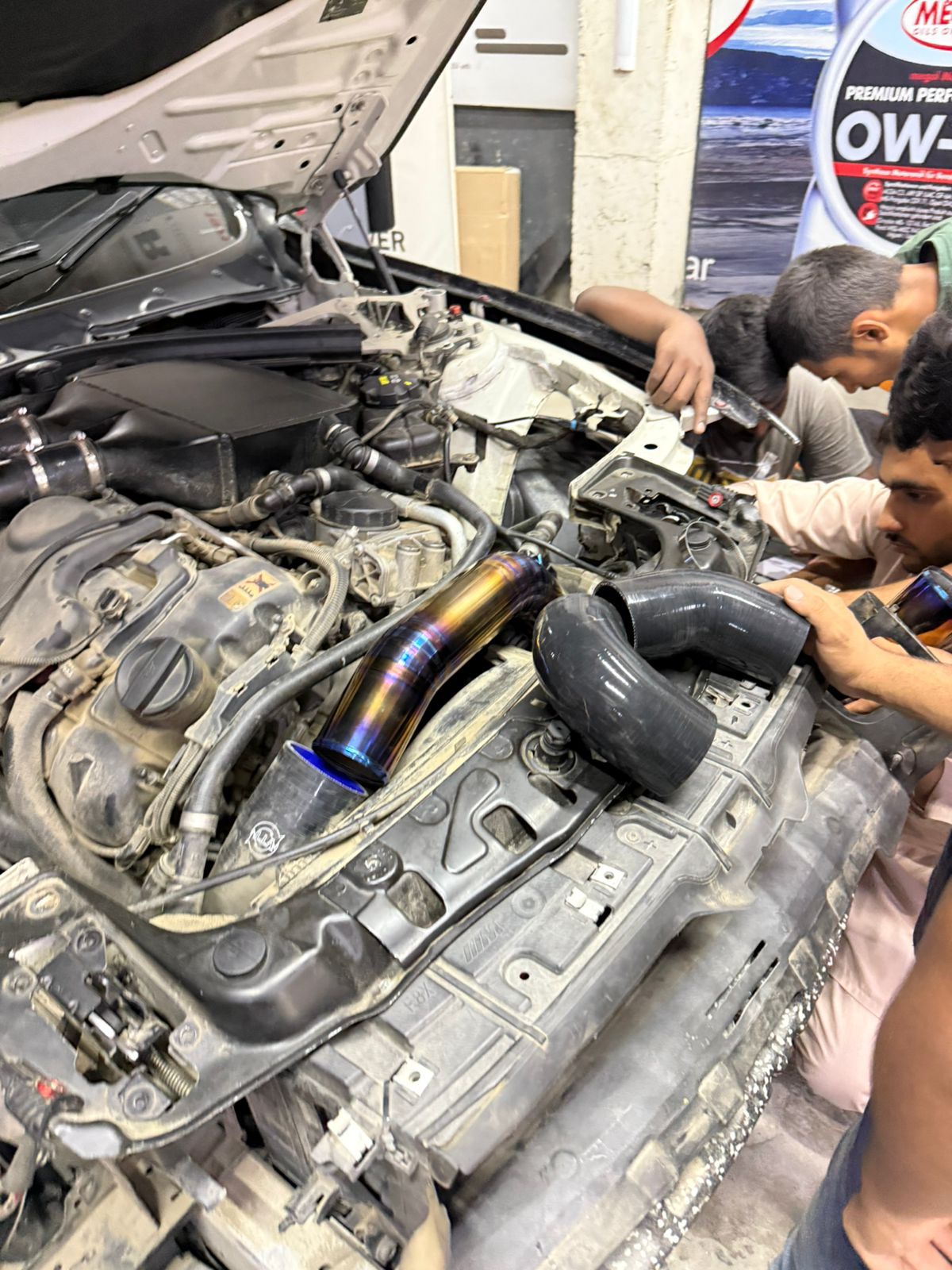 BMW S55 TITANIUM ALLOY COLD AIR INTAKE & CHARGE PIPE KIT