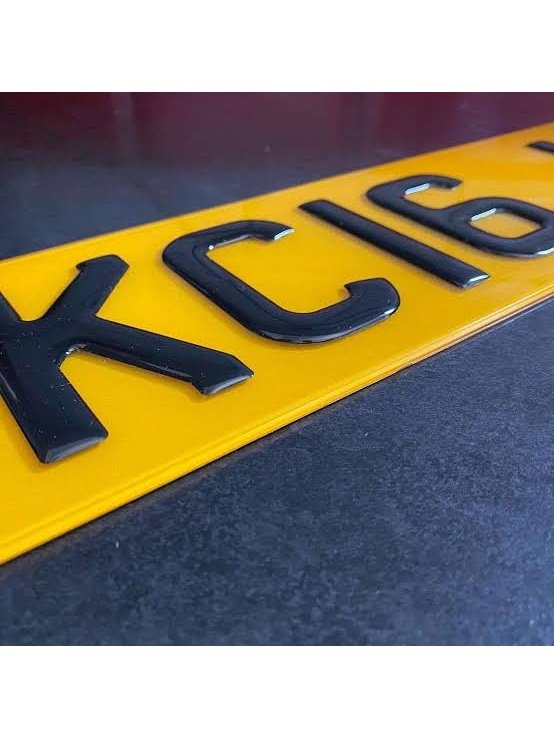 3D Gel Number Plates