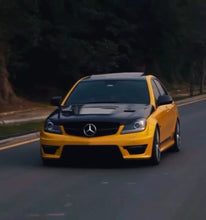 Mercedes W204 C63 Carbon Fiber Hood With Transparent Glass