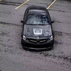 Mercedes W204 C63 Carbon Fiber Hood With Transparent Glass