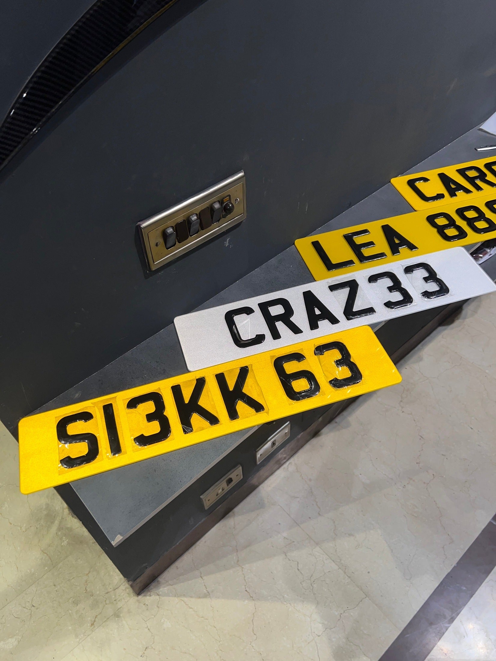3D Gel Number Plates