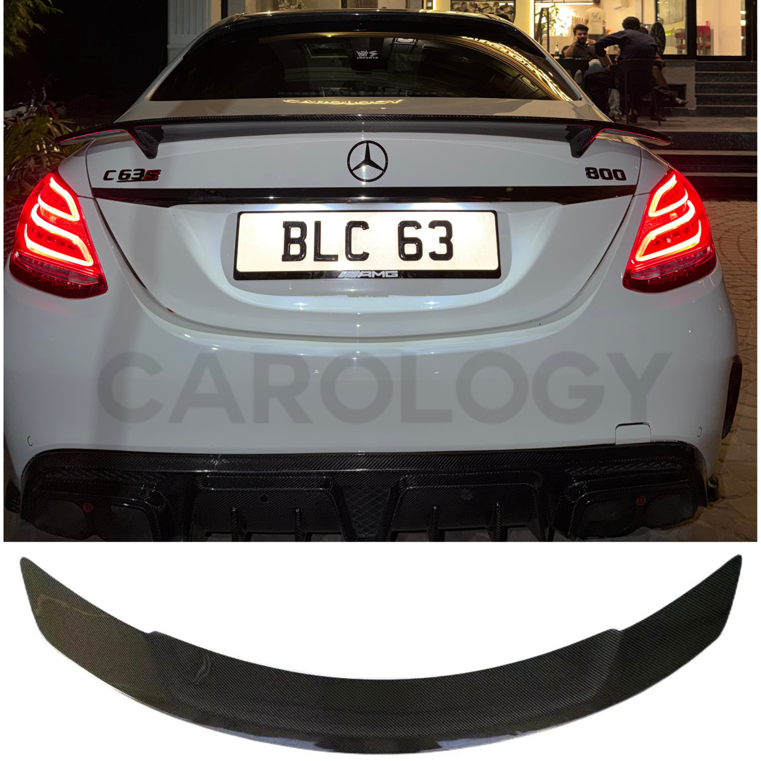 Mercedes W205 Trunk Spoiler RT