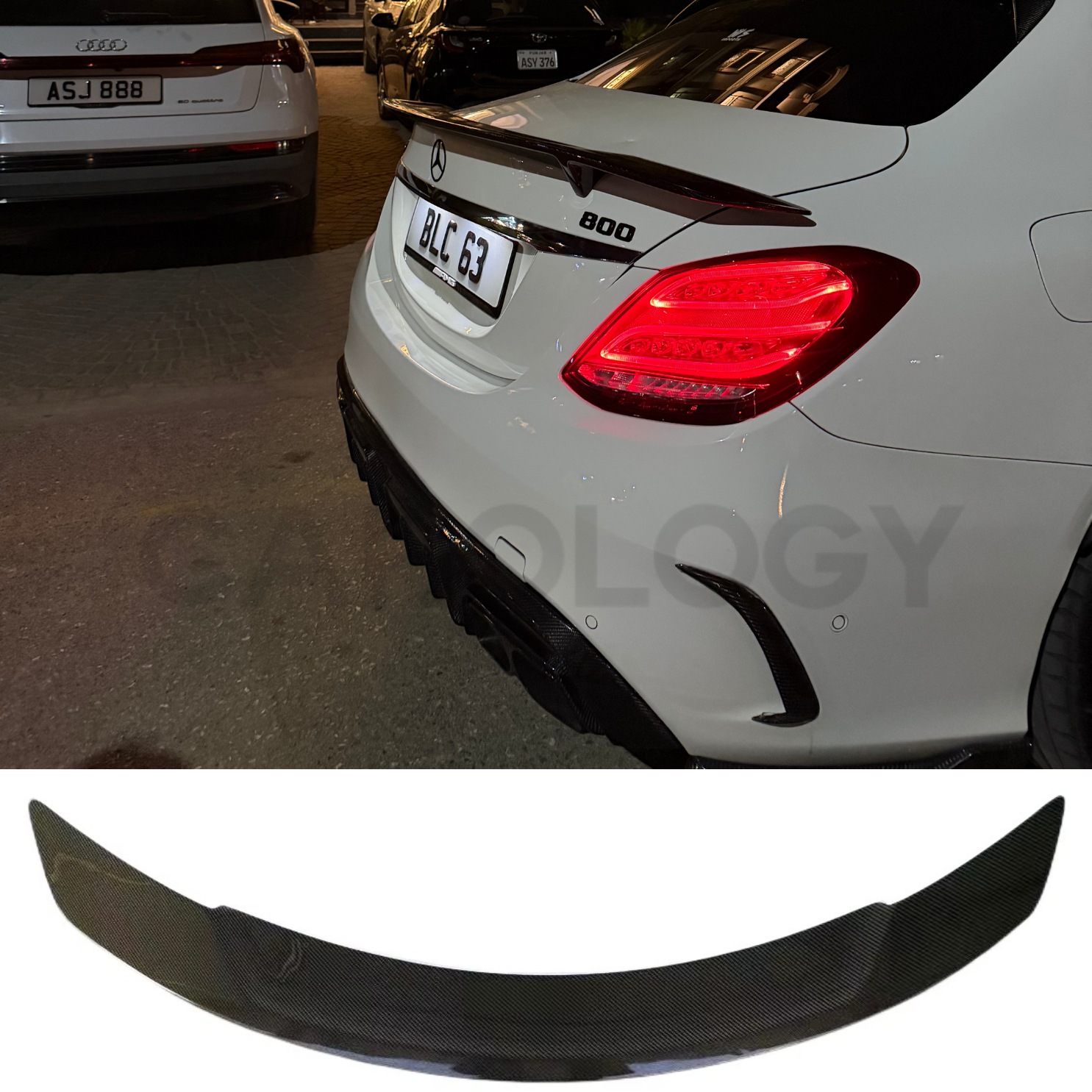 Mercedes W205 Trunk Spoiler RT