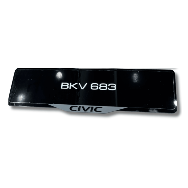 Civic Number Plate Frame