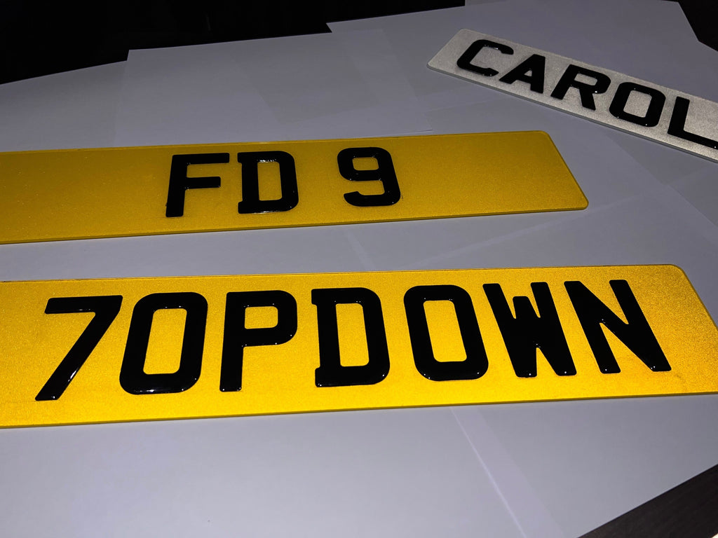 3D Gel Number Plates