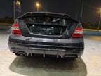 Mercedes W204 C Class Diffuser - Gloss Black 2012-2014