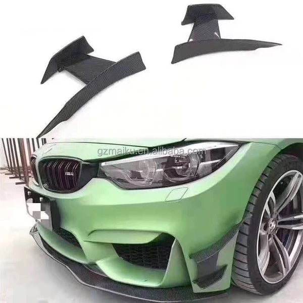 BMW 3 Series Front Bumper Canards - Carbon Fiber