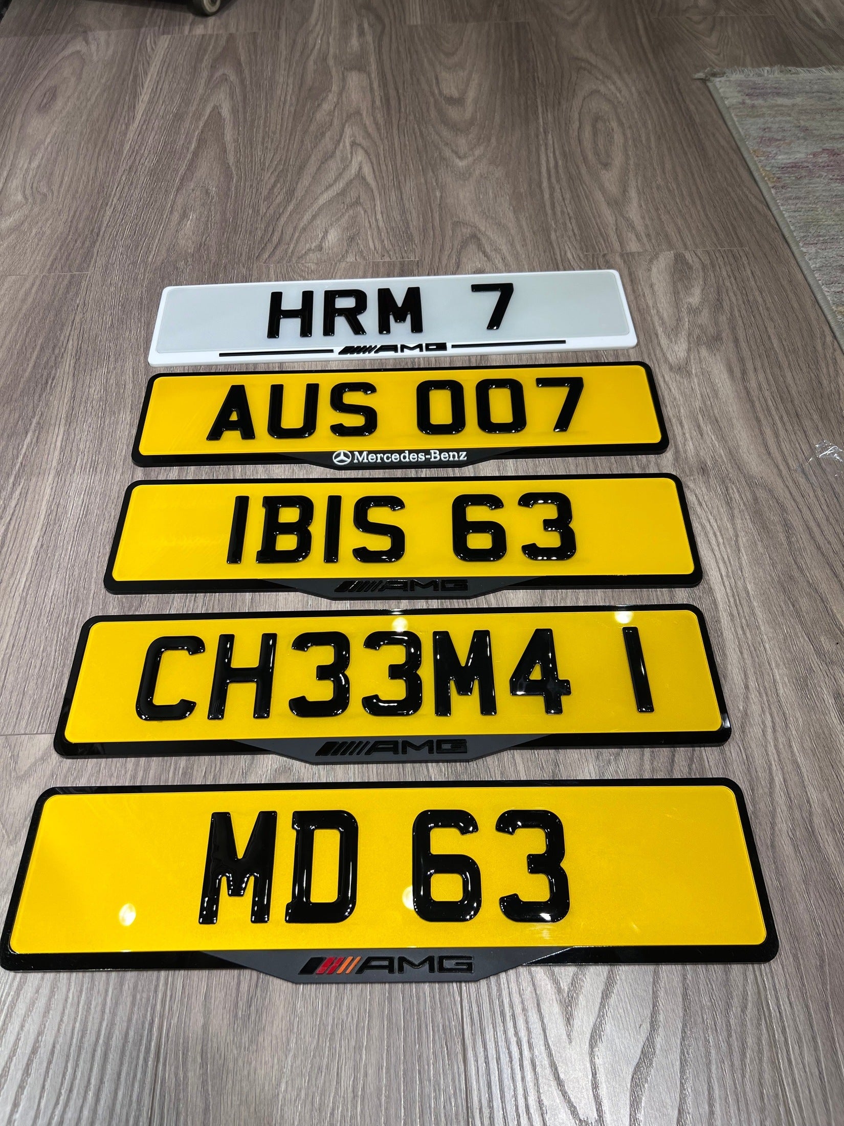 3D Gel Number Plates