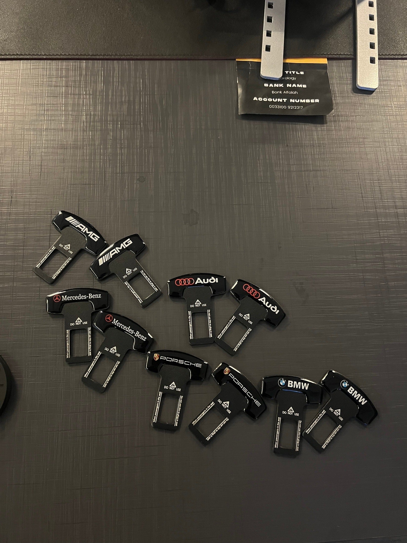 Mercedes AMG seat belt buckle