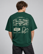 Formula one Oversized T-shirt  Green - Unisex