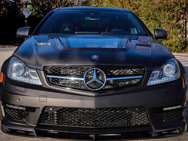 Mercedes W204 C63 Carbon Fiber Hood With Transparent Glass