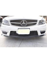 Mercedes W204 C Class Front Lip V3 - Carbon Fiber