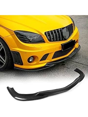 Mercedes W204 C Class Front Lip V2 - Carbon Fiber
