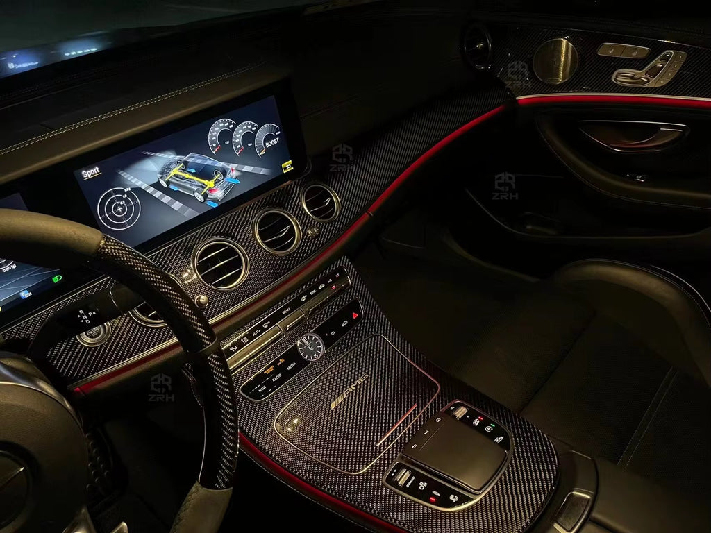 Mercedes W213 E Class Carbon Fiber Center Console - Replacement