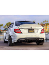 Mercedes W204 C Class Rear Diffuser V Style - Carbon Fiber