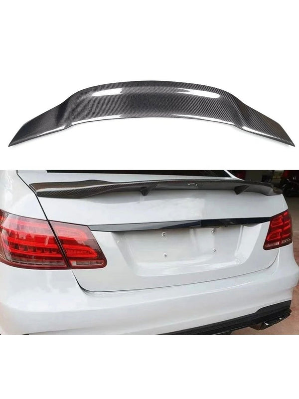 Mercedes W212 E Class R Style Ducktail Spoiler - Carbon Fiber
