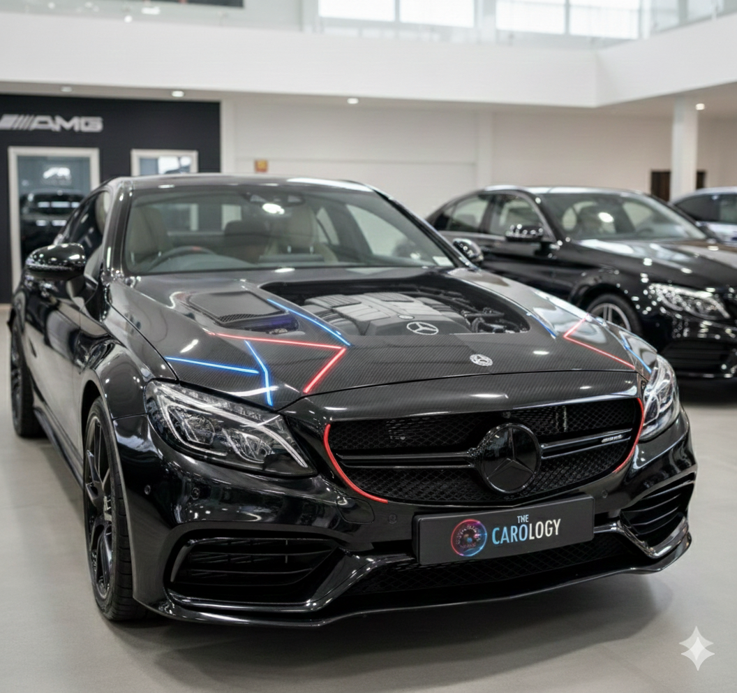 Mercedes W204 C-Class Black Hood