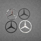 Mercedes Rear Trunk Emblem - Black