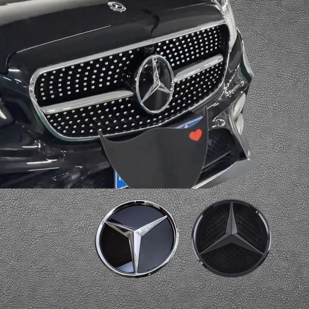 Mercedes 3D glass grill star logo