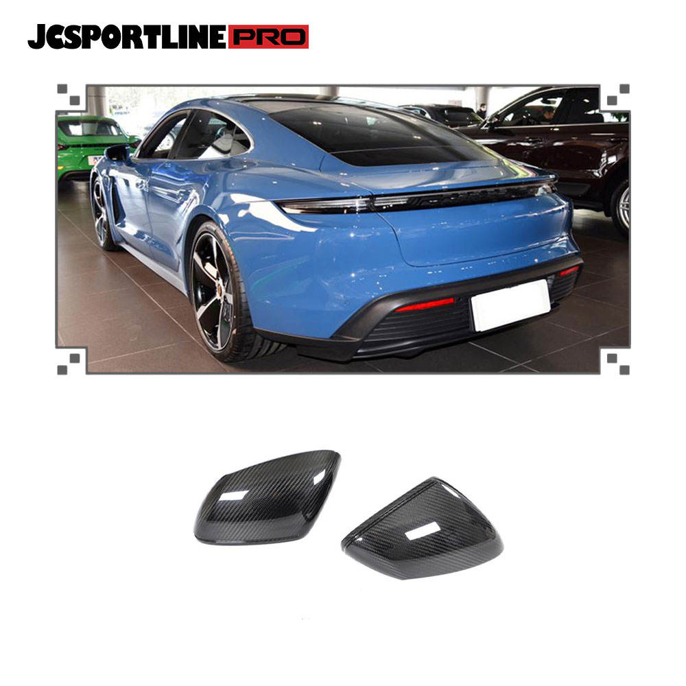 Porsche Taycan Side Mirror Covers - Carbon Fiber