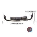 Audi A3  Rear Bumper Diffuser Carbon Fiber