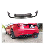Audi A3  Rear Bumper Diffuser Carbon Fiber
