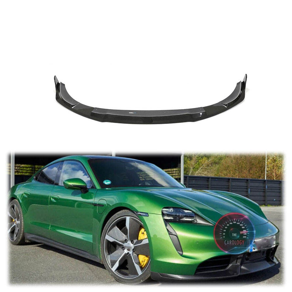 Porsche Taycan Front Bumper Lip – Carbon Fiber