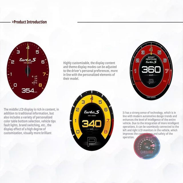 Porsche Panamera LCD Instrument Panel