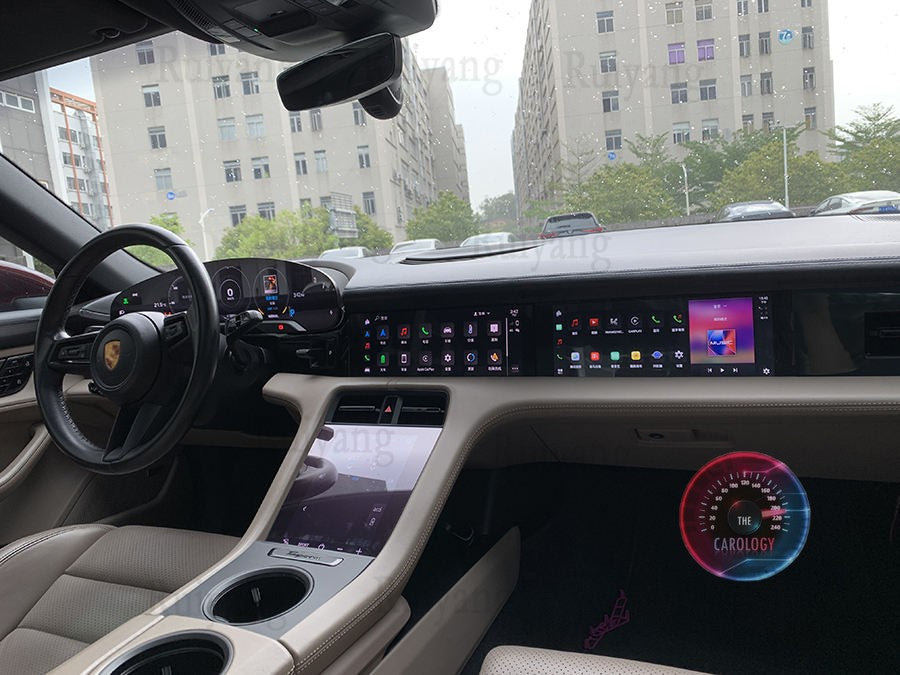Porsche Taycan Passenger Screen
