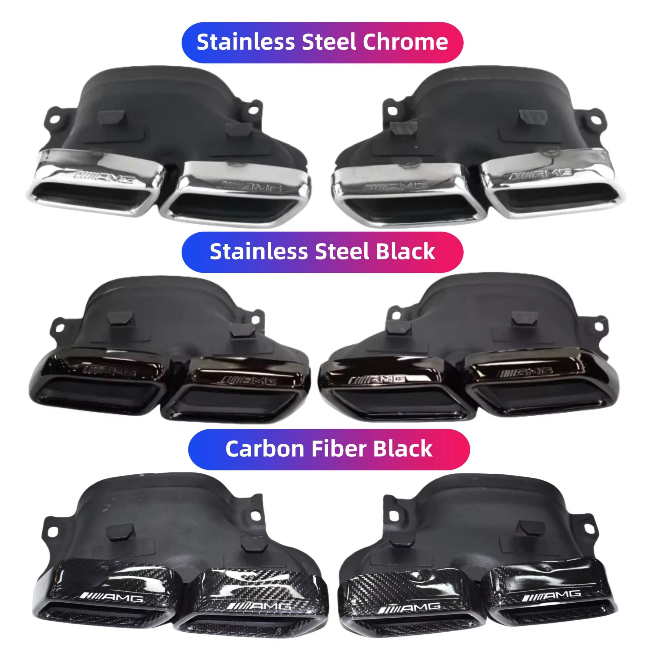AMG Exhaust Tips For W205/W206/W213/W212
